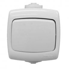 Переключатель Schneider Electric Рондо о/у 1кл. IP44 белый (60 шт.)