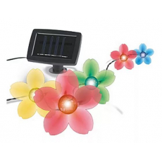Светильник садовый Эра SL-PL600-FLW20 "Цветы" солн.бат, пластик, прозрачный, длина гирлянды - 600 см