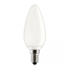 Лампа накаливания GE B35 40W Е14 FR свеча матовая