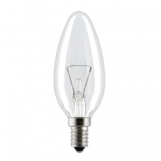 Лампа накаливания TDM Свеча прозрачная 40Вт-230В-Е14