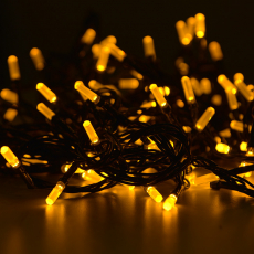 Гирлянда Гирлянда светодиодная "Лучики", SE-RICE-10160Y, 10M, 160 LED, желтый цвет, контроллер, черн
