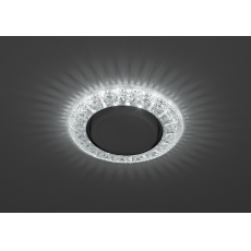Светильник точечный Эра DK LD22 SL/WH декор со светодиодной подсветкой (15W/Gx53/4W/4000K/220V) Проз