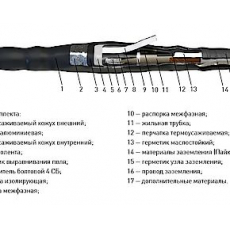 Муфта соединительная 3СТП-1 (70-120) с соединителями