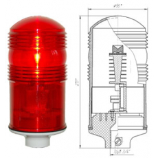 Светильник светодиодный ЗОМ-2 >10cd, тип "А", 30-265V AC/DC, IP54