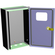 Щит учетный Эра ЩУ-МП (370х325х180) IP55 с окном и кронштейном для столба