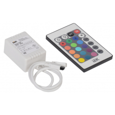 Контроллер ИЭК с ПДУ ИК RGB 3 канала 12В, 2А, 72Вт
