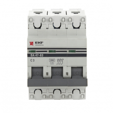 Автоматический выключатель ЭКФ ВА 47-29 3п 10А (С) Basic