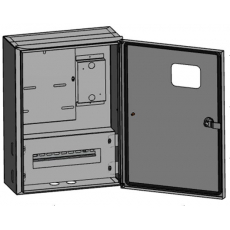Щит учетный Эра ЩУ-3Н-12 (480х350х165) IP55 с кронш. для крепления к столбу