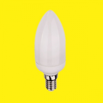 Лампа энергосберегающая Mireks CT-C38-7W-2700K-E14 (свеча)