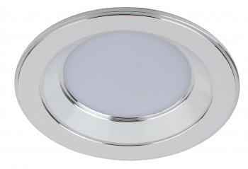Светильник точечный Эра KL LED 15-5 WH/CH (200lm/5W/4000K/220V) Белый с с серебряной окантовкой