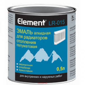Эмаль Element LR-015 алкидная для радиаторов  полуматовая  1,8л