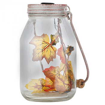 Светильник садовый Эра SL-GL17-JAR "Светлячки" солн.бат, стекло, пластик, прозрачный, 17 см