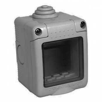 Коробка LK45 для о/п на 1 пост 45х45 мм IP55 гермет.с прозрачной силикон.панелью
