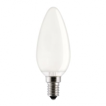Лампа накаливания GE B35 60W Е14 FR свеча матовая