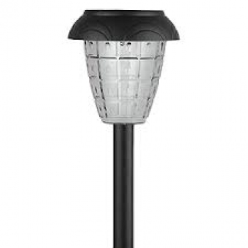 Светильник садовый Эра SL-PL42 солн.бат, пластик, черный, 42 см