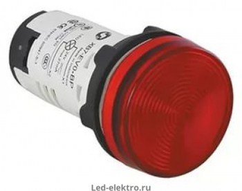 Сигнальная лампа Schneider Electric 22мм 220В красная
