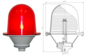 Светильник светодиодный ЗОМ-3 >10cd, тип "А", 30-265V AC/DC, IP54