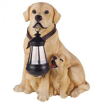 Светильник садовый Эра SL-RSN31-DOG "Лабрадор" солн.бат, полистоун, цветной, 31 см