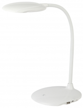Светильник настольный Эра NLED-457-6W-W белый, рег. яркости и цветности, аккумулятор, USB разъем
