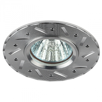 Светильник точечный Эра KL 41 SL литой "алюминевый" (50W/GU5.3/12/220V) серебро