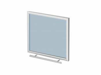 Дверца со стеклом РОБАКС 17" Панорама