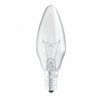 Лампа накаливания ДС 40W E14 свеча прозрачная (200 шт. в кор.)