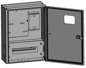 Щит учетный Эра ЩУ-3Н-12 (480х350х165) IP55 с кронш. для крепления к столбу