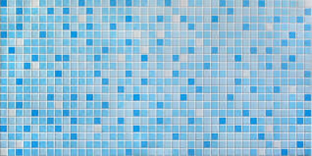 Панель ПВХ Декопан 0,956*0,48*0,4 Мозаика голубой микс