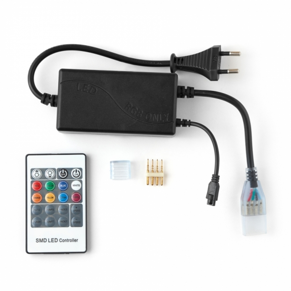 Контроллер Deko для ленты 220V RGB (пульт управления инфракрасный)