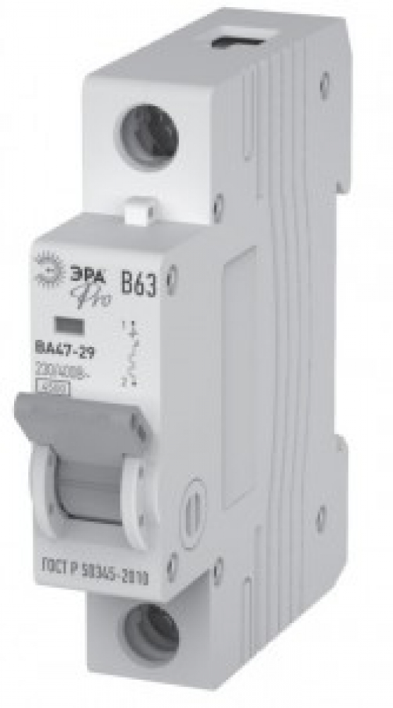 Автоматический выключатель Эра ВА 47-29 1п 25А (B) Pro