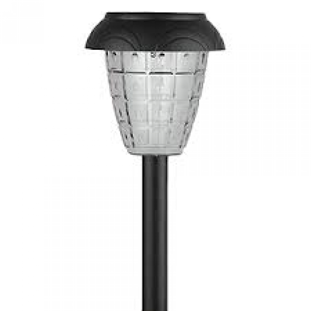 Светильник садовый Эра SL-PL42 солн.бат, пластик, черный, 42 см