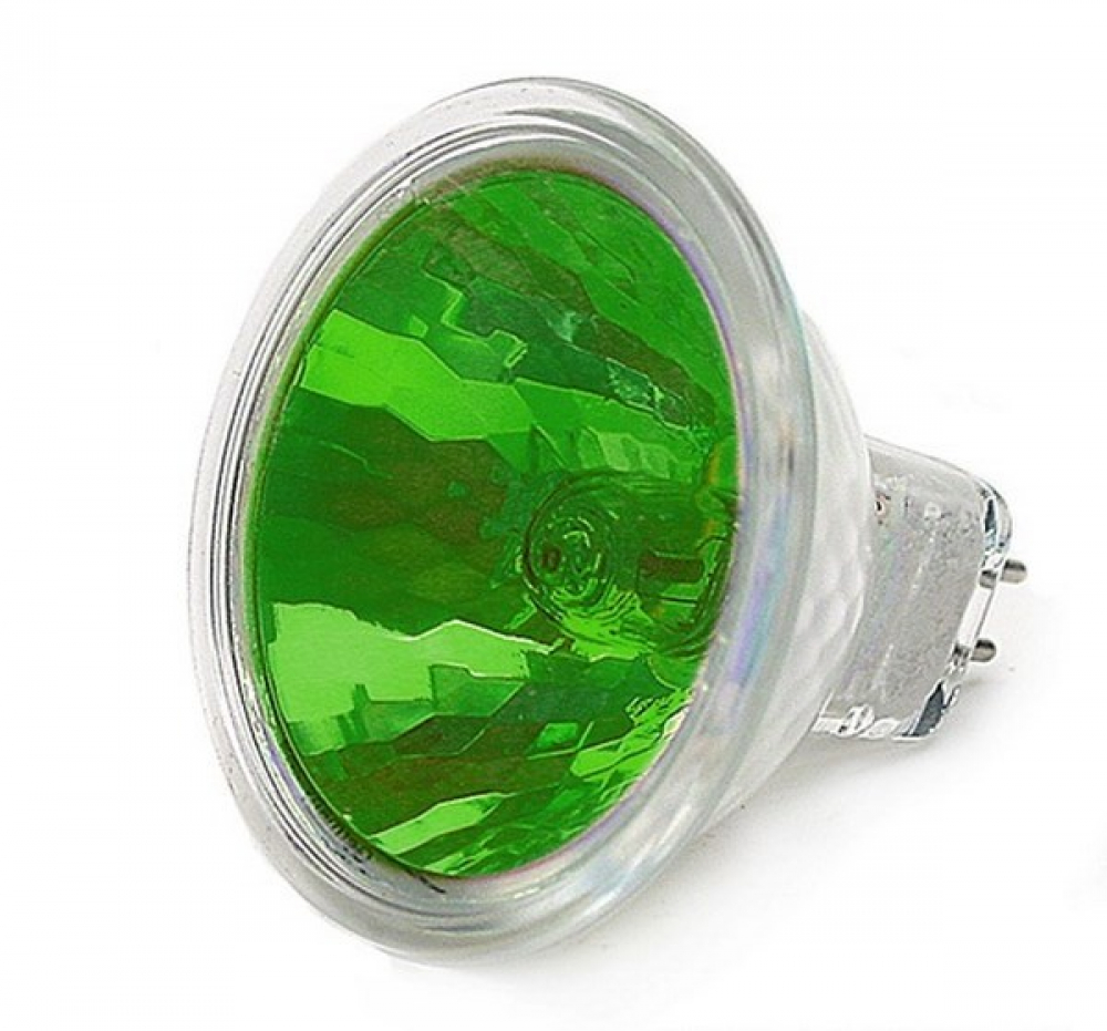 Лампа галогенная Comtech 50W DR51 12V GU5.3 A38 зеленая