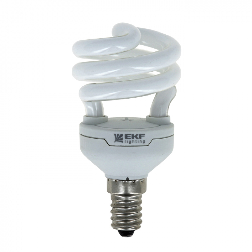 Лампа энергосберегающая ЭКФ HS-полуспираль 11W 6500K E14 10000h