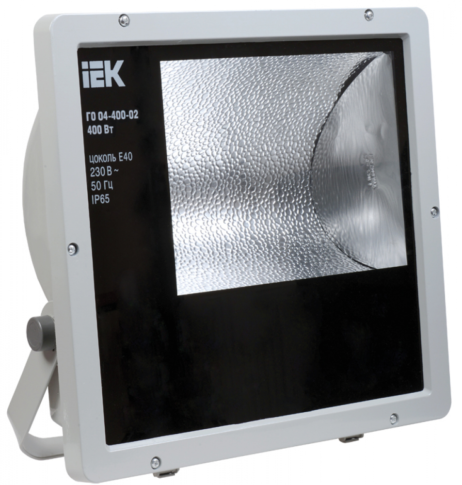 Прожектор ИЭК ГО04-400-02 400Вт Е40 IP65 серый (ассиметричныый)
