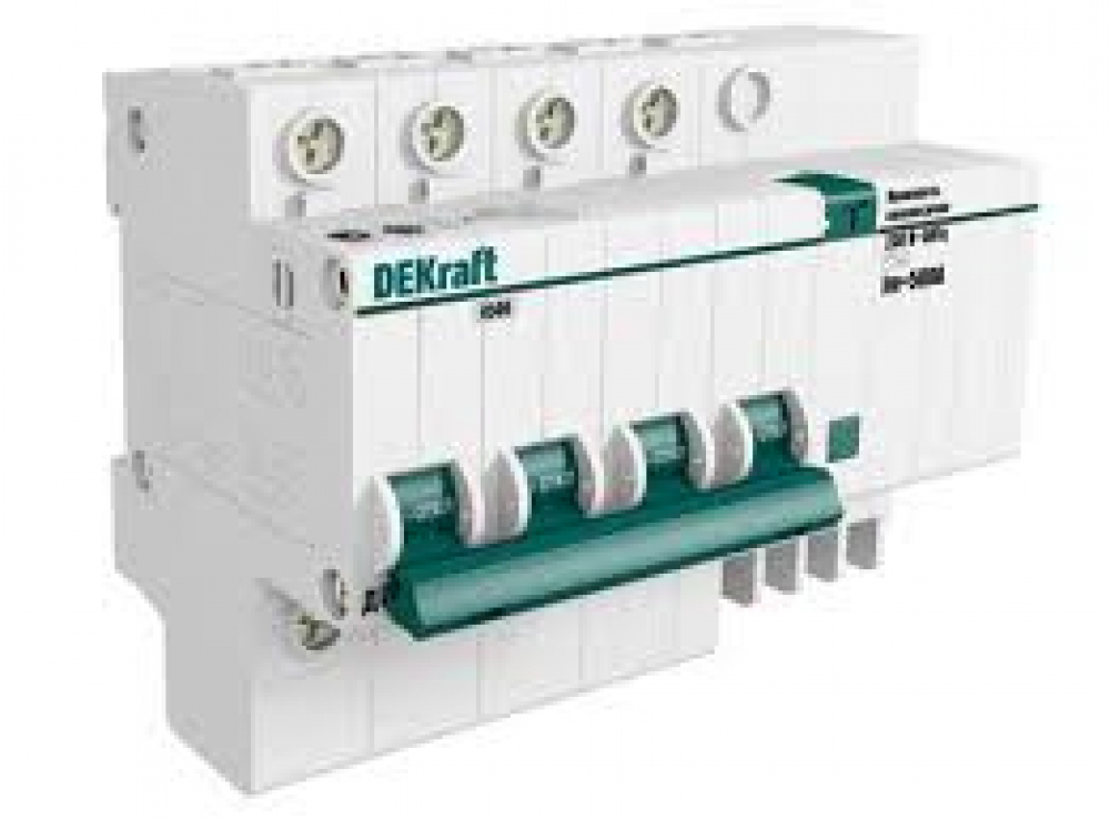 Дифференциальный автомат DEKraft 4P 16A 30mA тип АС С ДИФ-101 4,5кА