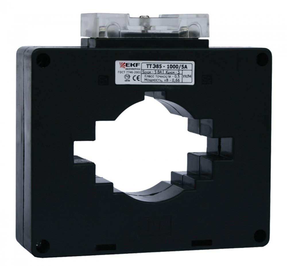 Трансформатор тока ЭКФ ТТЕ-30-150/5А класс точности 0,5 (черные, МПИ 12 лет)