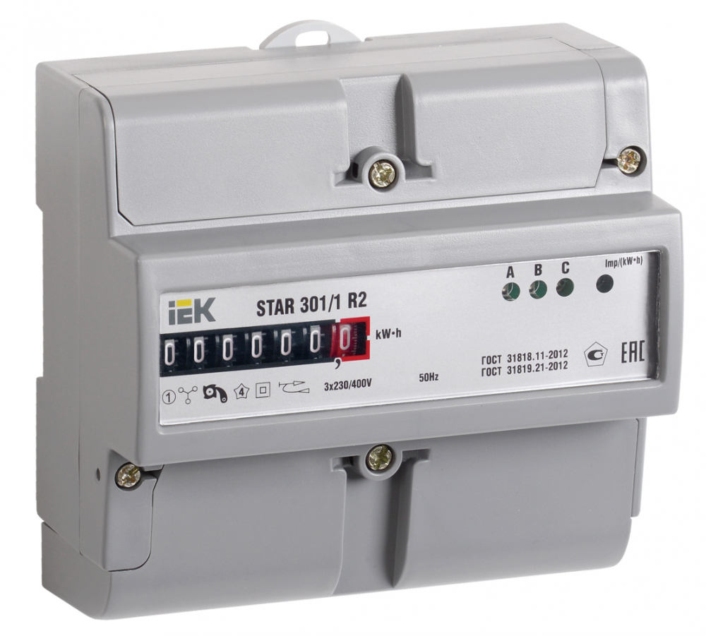 Счётчик электрической энергии ИЭК STAR 301/1 R2-5(60)М