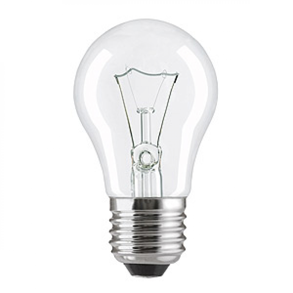 Лампа накаливания GE A50 60W Е27 CL прозрачная
